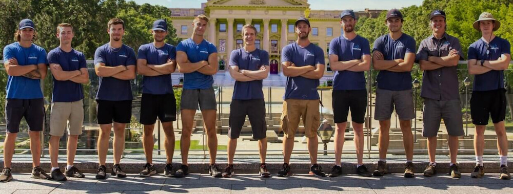 Edmonton Window Cleaners Matt & Chris and the Edmonton window washing team.